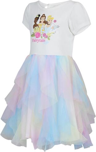 Disney Toddler/Little Girls' Princess Tutu Dress Casual Tulle Skirt Dresses in Saudi Arabia