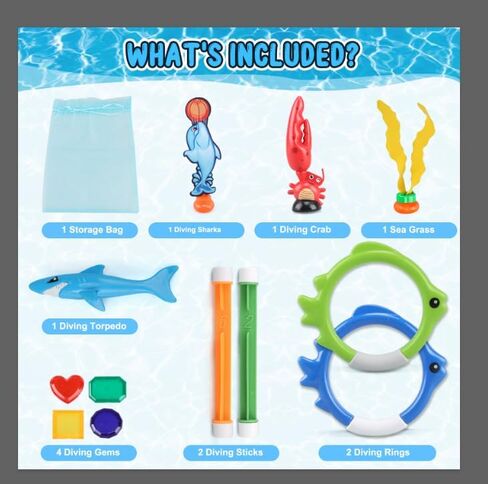 ألعاب حمام السباحة دولانوس للأطفال من سن 4 إلى 8 سنوات، ألعاب حمام السباحة للغوص، ألعاب غوص حمام السباحة للأطفال من سن 3 إلى 10 سنوات، ألعاب السباحة للأطفال من سن 4 إلى 8 سنوات، ألعاب مائية للأطفال من سن 4 إلى 8 سنوات in Kuwait