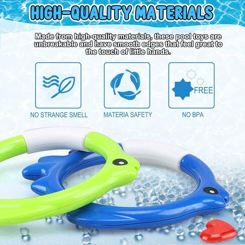 ألعاب حمام السباحة دولانوس للأطفال من سن 4 إلى 8 سنوات، ألعاب حمام السباحة للغوص، ألعاب غوص حمام السباحة للأطفال من سن 3 إلى 10 سنوات، ألعاب السباحة للأطفال من سن 4 إلى 8 سنوات، ألعاب مائية للأطفال من سن 4 إلى 8 سنوات in Kuwait