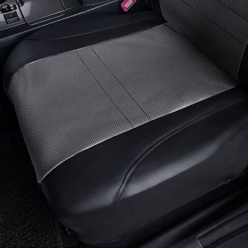 Flying Banner car seat Covers Full Set Faux Leather Water Proof Classic Rear Bench Split Truck SUV Man (Full Set, Solid Black) in Saudi Arabia