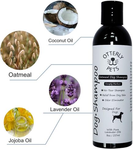 شامبو الشوفان للكلاب من Otterly Pets، أساسيات الكلاب والجراء للحساسية والحكة، بلسم صابون مضاد للحساسية، أفضل لغسول الجلد الجاف ذو الرائحة الكريهة، يساعد في علاج قشرة الحيوانات الأليفة in Kuwait