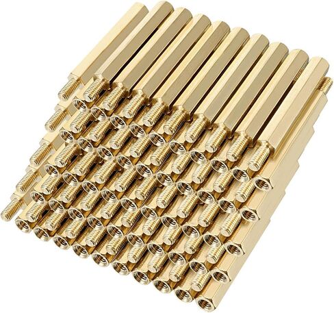 uxcell 100pcs M3 30+6mm Female Male Thread Brass Hex Standoff Spacer Screws PCB Pillar in Saudi Arabia