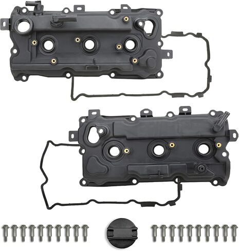 HSPSWIFTER Aluminum Valve Covers Kit with Gaskets and Bolts Compatible with 2009-2014 Nissan Murano Nissan Quest Part # 13264-JP01B 13264-JA10B in Saudi Arabia