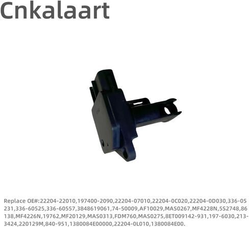 Cnkalaart 22204-22010 Mass Air Flow Sensor Compatible with Toyota 02-06 Camry 03-08 Corolla 01-10 Highlander 99-10 Tacoma 00-07 4Runner 01-04 RAV4 Mass Air Sensor for ES300/RX300 3.0L in Saudi Arabia