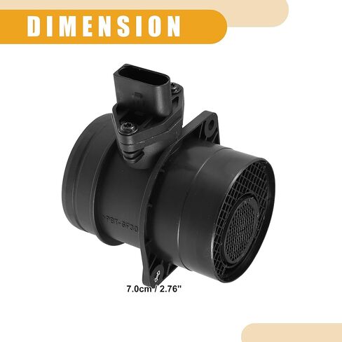 مستشعر تدفق الهواء الشامل للسيارة من Partuto رقم 5033320AA - استبدال مستشعر تدفق الهواء الشامل للمركبة - لسيارة دودج كاليبر 2007-2009 بلاستيك معدني أسود - قطعة واحدة in Kuwait