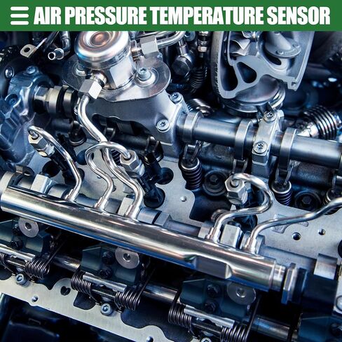 Motoforti Air Pressure Temperature Sensor, Oil Temperature Pressure Sensor, for Ford Edge Limited Sport Utility 2012-2014, Plastic, Gold Tone in Saudi Arabia