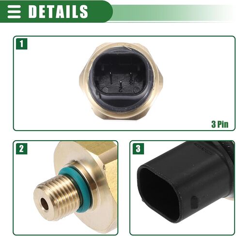 Motoforti Air Pressure Temperature Sensor, Oil Temperature Pressure Sensor, for Ford Edge Limited Sport Utility 2012-2014, Plastic, Gold Tone in Saudi Arabia