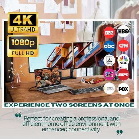 PHILCO HDMI Splitter 1 in 2 Out, 4K 1080P 3D Dual Monitor Mirror, Portable Amplifier with 4ft HDMI Cable - HDMI Splitter 1x2 for Immersive Viewing in Saudi Arabia