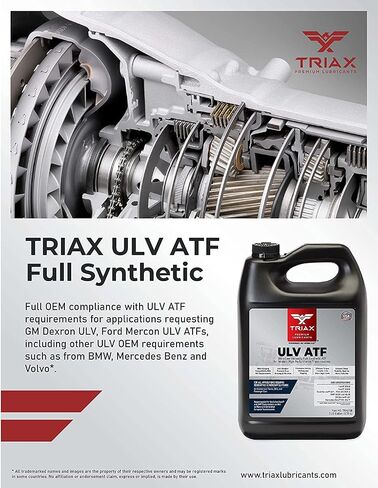 TRIAX ULV ATF, Ultra Low Viscosity, Full Synthetic ATF for Modern High Performance Transmissions (5 Gal Pail) in Saudi Arabia