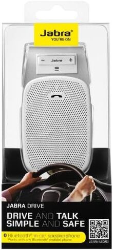 Jabra Drive In-Car Bluetooth Speakerphone - Retail Packaging - White in Saudi Arabia