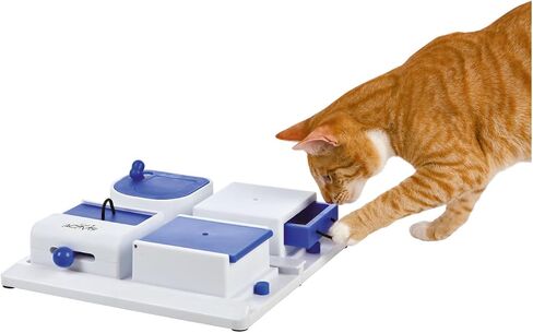 TRIXIE Cat Activity Brain Mover, Strategy Game for Mental Stimulation, Interactive Play for Cats, Treat Dispenser, Cat Toy in Saudi Arabia