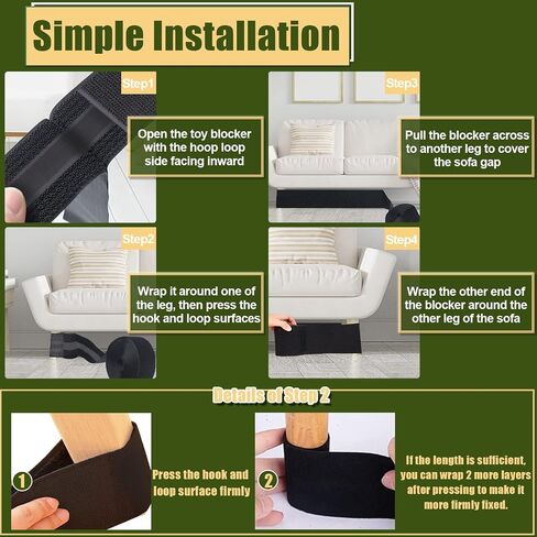 STAY GENT Toy Blocker for Under Bed and Under Couch, Under Couch Blocker Under The Bed Gap Blocker Bumpers to Stop Kids Pets Dogs and Cats Toys Going Under Furniture Gaps, 15cm x 7m in Saudi Arabia
