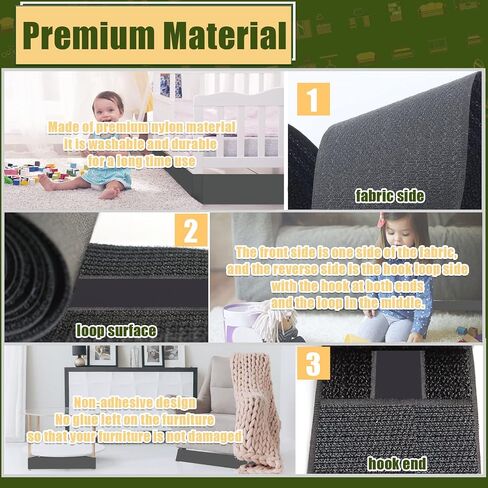 STAY GENT Toy Blocker for Under Bed and Under Couch, Under Couch Blocker Under The Bed Gap Blocker Bumpers to Stop Kids Pets Dogs and Cats Toys Going Under Furniture Gaps, 15cm x 7m in Saudi Arabia