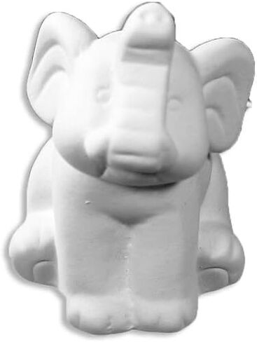 قم بتخزين استوديو السيراميك الخاص بك - مجموعة من 12 قطعة - الفيل الصغير - قم برسم تذكار السيراميك الخاص بك in Kuwait