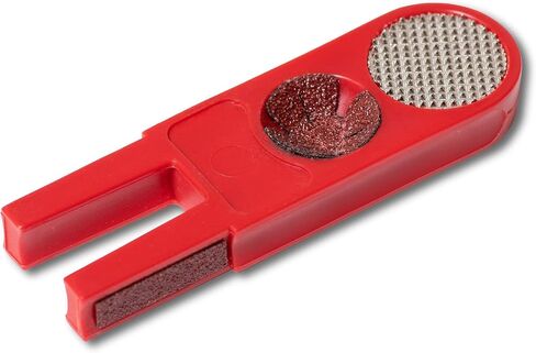 Ulti-Mate Pool Billiard Cue TIP Tool 5 in 1 Trimmer Burnisher Shaper Tapper Conditioner w/1 Set of Replacement Abrasives - Made in The USA in Saudi Arabia