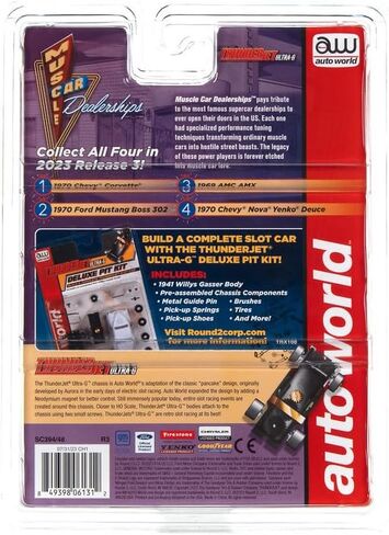 أوتو وورلد ثاندرجيت ينكو 1970 شيفروليه نوفا (فضية) سيارة فتحة HO in Kuwait