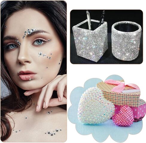 JMUQ 6600pcs Orange Resin Flatback Rhinestone for Crafting, 2mm 3mm 4mm 5mm 6mm Jelly Resin Non Hotfix Rhinestones for Tumblers, Mugs, Bottles, Makeup, Nail Art, Loose Bling Glitter Gem Stone in Saudi Arabia