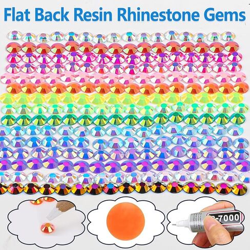 JMUQ 6600pcs Orange Resin Flatback Rhinestone for Crafting, 2mm 3mm 4mm 5mm 6mm Jelly Resin Non Hotfix Rhinestones for Tumblers, Mugs, Bottles, Makeup, Nail Art, Loose Bling Glitter Gem Stone in Saudi Arabia