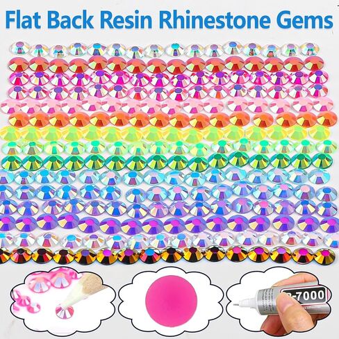 JMUQ 6600pcs Orange Resin Flatback Rhinestone for Crafting, 2mm 3mm 4mm 5mm 6mm Jelly Resin Non Hotfix Rhinestones for Tumblers, Mugs, Bottles, Makeup, Nail Art, Loose Bling Glitter Gem Stone in Saudi Arabia