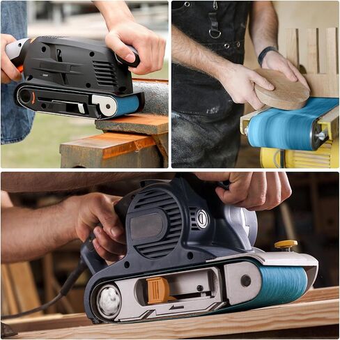 Tanzfrosch 3x21 Inch Belt Sander Sanding Belts Kit 20 Pcs (5 Each of 40/60/80/120 Grits), Zirconia Belt Sander Paper Sanding Belts for Wood, Metal, Cars, and Furniture, 20-Pack in Saudi Arabia