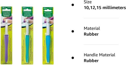 CLOVER Clover Amour Crochet Hook Set, 10mm, 12mm, and 15mm in Saudi Arabia