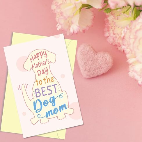 Arsagen Dog Mom Mother's Day Card, Cute Greeting Card For Best Dog Mom, Funny Mother's Day Card From The Pooch in Saudi Arabia