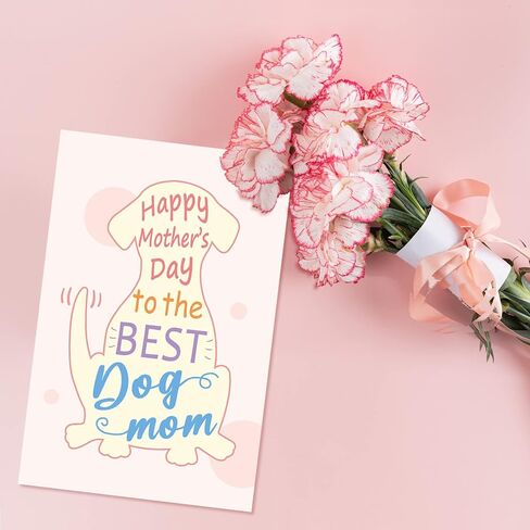 Arsagen Dog Mom Mother's Day Card, Cute Greeting Card For Best Dog Mom, Funny Mother's Day Card From The Pooch in Saudi Arabia