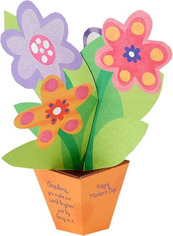 Hallmark Mother's Day Pop Up Card for Grandmother (Displayable 3D Flowers in a Pot) in Saudi Arabia