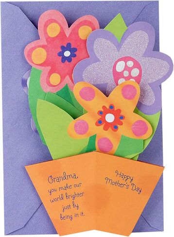 Hallmark Mother's Day Pop Up Card for Grandmother (Displayable 3D Flowers in a Pot) in Saudi Arabia