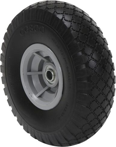 COSCO 12099FFY2E 10 Inch Low Profile Replacement Hand Trucks, Flat-Free, (Yellow, 2 Pack) Wheels in Saudi Arabia