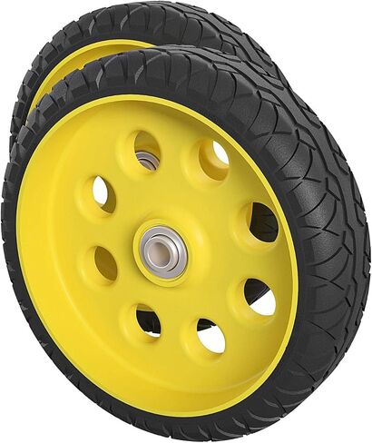 COSCO 12099FFY2E 10 Inch Low Profile Replacement Hand Trucks, Flat-Free, (Yellow, 2 Pack) Wheels in Saudi Arabia