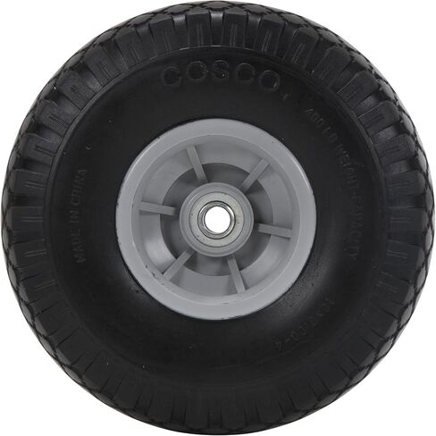 COSCO 12099FFY2E 10 Inch Low Profile Replacement Hand Trucks, Flat-Free, (Yellow, 2 Pack) Wheels in Saudi Arabia