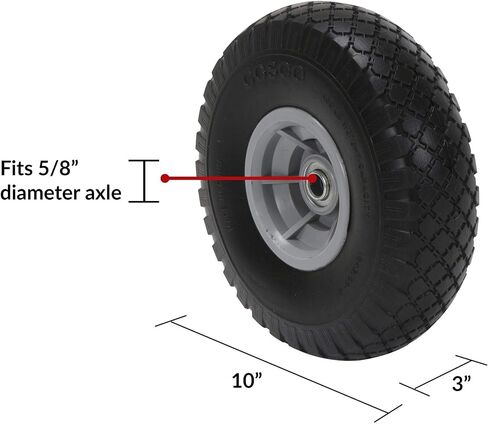 COSCO 12099FFY2E 10 Inch Low Profile Replacement Hand Trucks, Flat-Free, (Yellow, 2 Pack) Wheels in Saudi Arabia