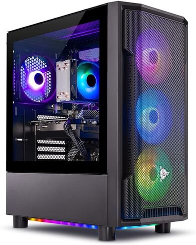 Skytech Chronos Gaming PC Desktop – Intel Core i7 12700F 2.1 GHz, NVIDIA RTX 4070 Ti, 1TB NVME SSD, 16GB DDR4 RAM 3200, 750W Gold PSU, 240mm AIO, 11AC Wi-Fi, Windows 11 Home 64-bit in Kuwait