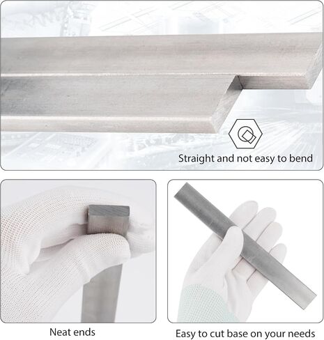 JECROISTOI Soft Iron Bar - 4" x 0.79" x 0.24", 2 PCS Soft Iron Rectangular Bar, Ideal Core for Making Electromagnets in Saudi Arabia