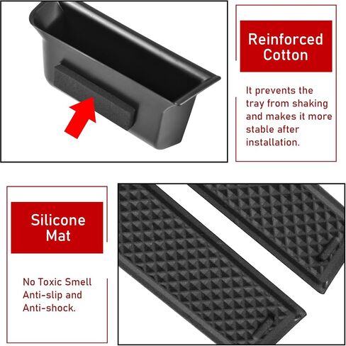 TTCR-II Door Organizer Tray Compatible with Mercedes Benz GLB X247 and EQB X243, 2 Pcs Door Handle Pocket Storage Box Insert for 2020-2024 GLB 200 GLB 250 and 2022-2024 EQB 250 EQB 300 in Saudi Arabia