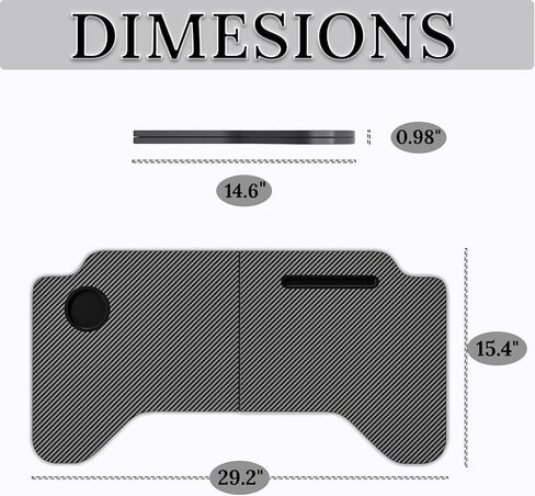 لمكتب السيارة المنسوج من ألياف الكربون القابل للطي طراز Tesla Model 3/Y، طاولة طعام محمولة متعددة الأغراض لتناول الطعام والعمل في السيارة، مكتب الكمبيوتر المحمول في السيارة، صينية من ألياف الكربون، طاولة سفر للسيارة in Kuwait