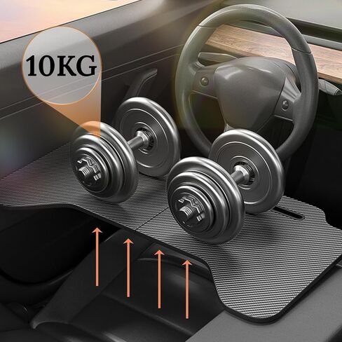 لمكتب السيارة المنسوج من ألياف الكربون القابل للطي طراز Tesla Model 3/Y، طاولة طعام محمولة متعددة الأغراض لتناول الطعام والعمل في السيارة، مكتب الكمبيوتر المحمول في السيارة، صينية من ألياف الكربون، طاولة سفر للسيارة in Kuwait