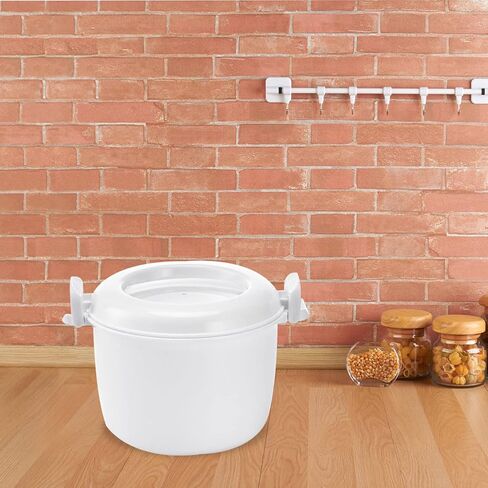 جهاز طهي الأرز البلاستيكي من UPKOCH، وعاء طهي صغير غير لاصق، جهاز طهي بالبخار للخضروات، جهاز صنع الأرز، جهاز طهي الأرز بالميكروويف، جهاز طهي المعكرونة، جهاز بخار الخضروات الصغير، جهاز بخار البيض، سفر كبير in Kuwait