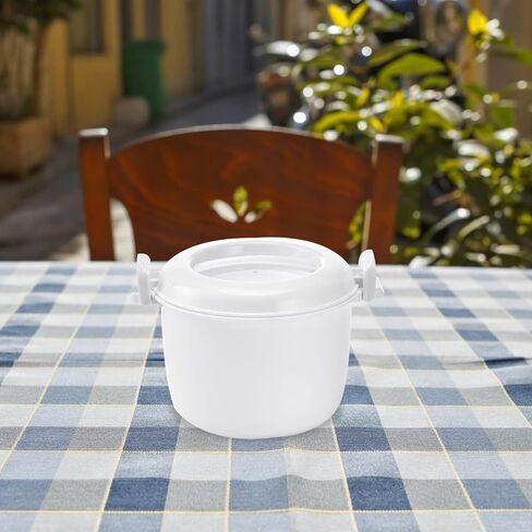 جهاز طهي الأرز البلاستيكي من UPKOCH، وعاء طهي صغير غير لاصق، جهاز طهي بالبخار للخضروات، جهاز صنع الأرز، جهاز طهي الأرز بالميكروويف، جهاز طهي المعكرونة، جهاز بخار الخضروات الصغير، جهاز بخار البيض، سفر كبير in Kuwait