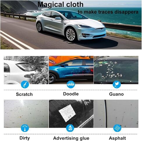 مزيل خدوش السيارة من قماش نانو سباركل 4 قطع، قماش نانو، قماش لامع، قماش نانو سباركل لخدوش السيارة، قماش لامع لخدوش السيارة، مع وظيفة إصلاح الخدوش والتلميع in Kuwait