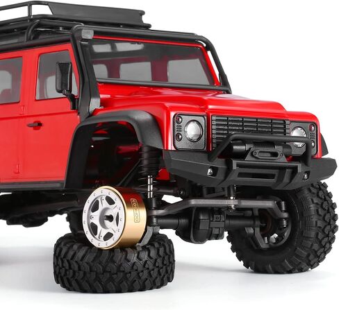 COOWOO Brass RC Wheel Rings, Internal Clamp Beadlock Rings Upgrade Parts for 1/24 SCX24 or 1/18 TRX-4M RC Crawler Cars with 1.0" Wheels, Set of 4, Golden in Kuwait