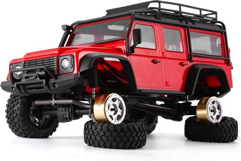 COOWOO Brass RC Wheel Rings, Internal Clamp Beadlock Rings Upgrade Parts for 1/24 SCX24 or 1/18 TRX-4M RC Crawler Cars with 1.0" Wheels, Set of 4, Golden in Kuwait