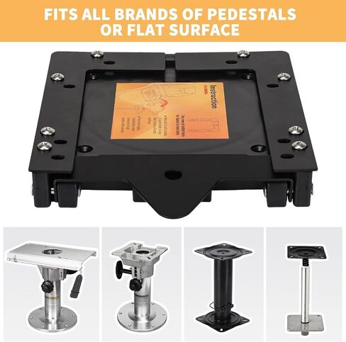 ERGOSEAT Quick Disconnect Boat Seat Mount Swivel,1PAC in Kuwait