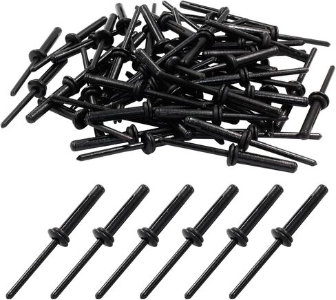 Litoexpe 3/16 x 1 Inch Tri Grip Rivets 50PCS, Tri-fold Marine Decorative Pop Rivets with Waterproof O Rings, Tri-Grip Rivets for Boat Canoe, Aluminum Blind Rivets Tri Grip Boat Kayak Rivets in Saudi Arabia