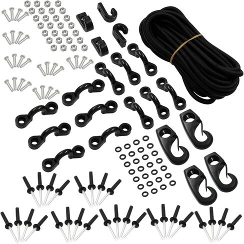 Litoexpe 3/16 x 1 Inch Tri Grip Rivets 50PCS, Tri-fold Marine Decorative Pop Rivets with Waterproof O Rings, Tri-Grip Rivets for Boat Canoe, Aluminum Blind Rivets Tri Grip Boat Kayak Rivets in Saudi Arabia