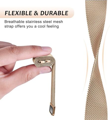 عصابات ساعة معدنية شبكية لفرقة Garmin Lily 2. سوار من الفولاذ المقاوم للصدأ متوافق مع Garmin Lily 2 للنساء فقط in Kuwait