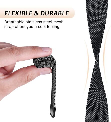 Mesh Metal Watch Bands for Garmin Lily 2 Band. Stainless Steel Band Compatible with Garmin Lily 2 Only for Women in Saudi Arabia