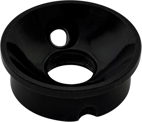 Musiclily Pro Metric 9mm Steel Guitar Jack Plate Electrosocket Jackplate for Import Tele/Telecaster Electric Guitar, Black in Saudi Arabia