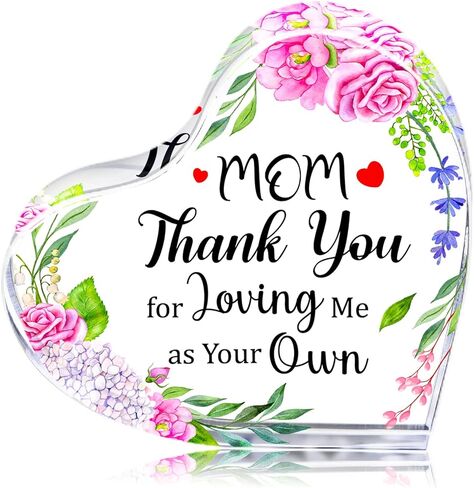 هدايا الأم الإضافية من WaaHome من ابن الابنة، هدايا عيد الأم لزوجها، شكرًا لك تذكار أمي ووزن الورق، هدايا عيد ميلاد الأم وعيد الحب للأم الإضافية لأم زوجة الأب في القانون in Kuwait